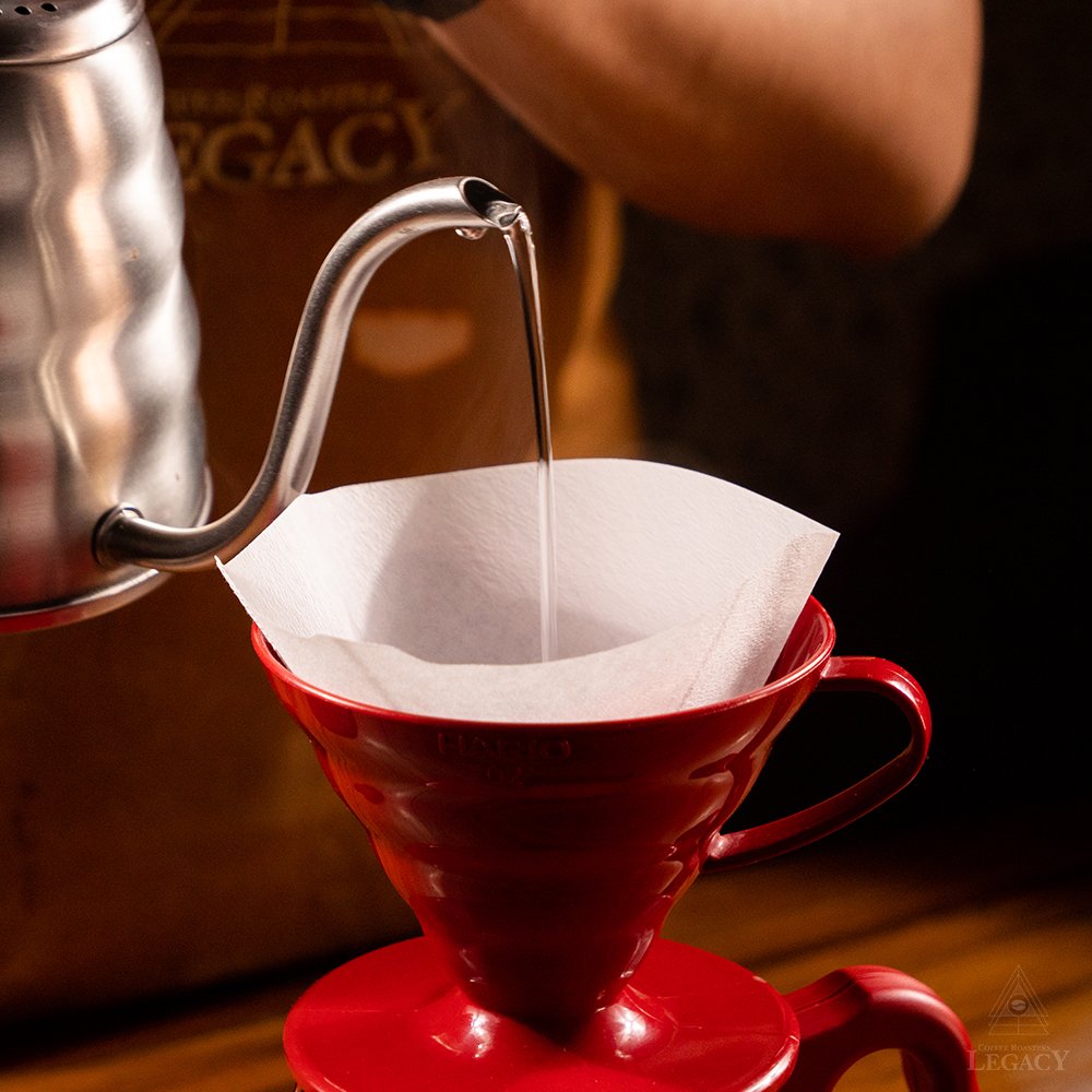 Preparación manual de café con un V60